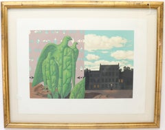 Sogno surrealista Litografia del maestro belga Magritte Firmata a matita da Mourlot