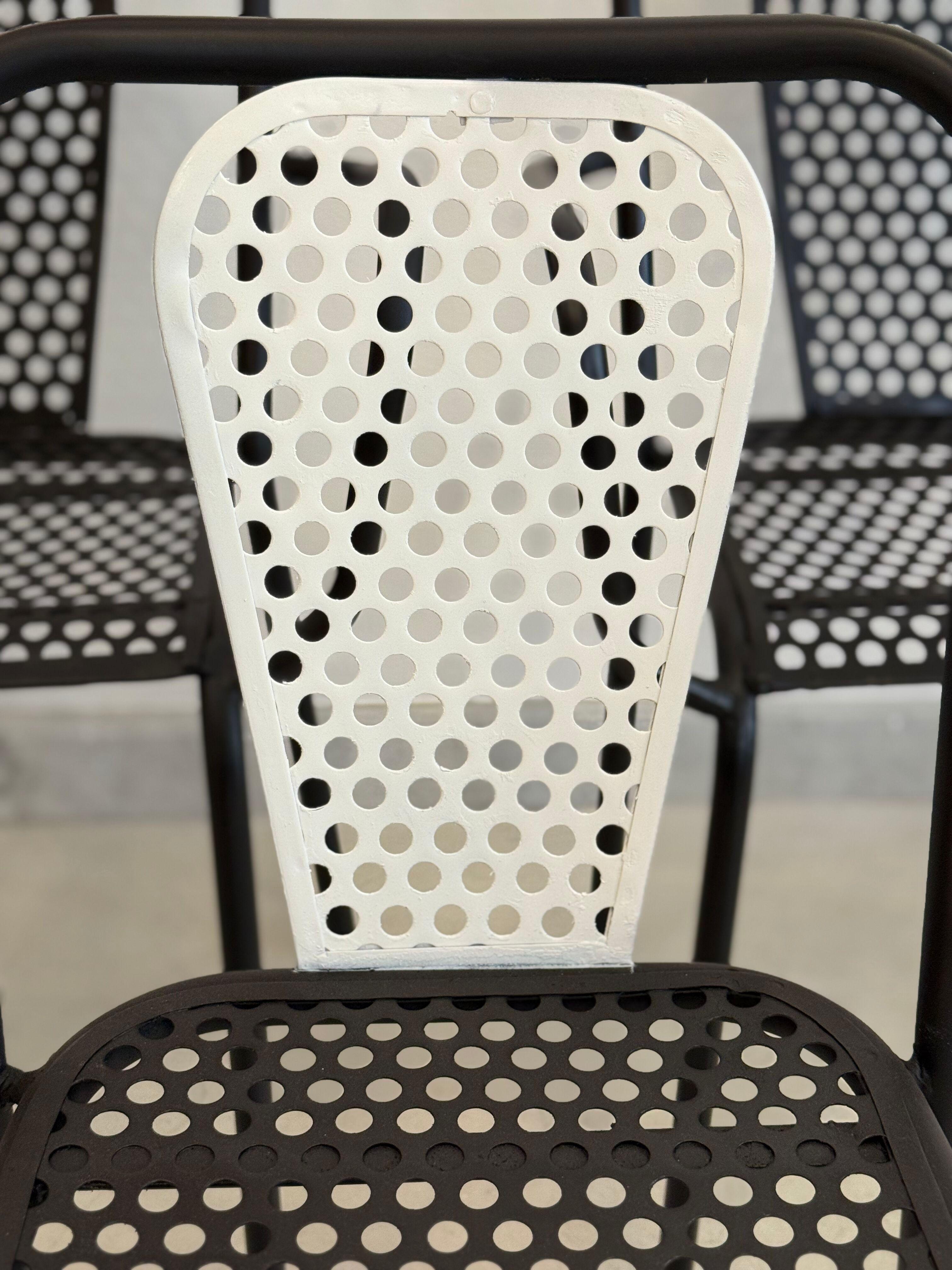 René Malaval Vintage Set of 6 Garden Chairs, circa 1955 For Sale 4