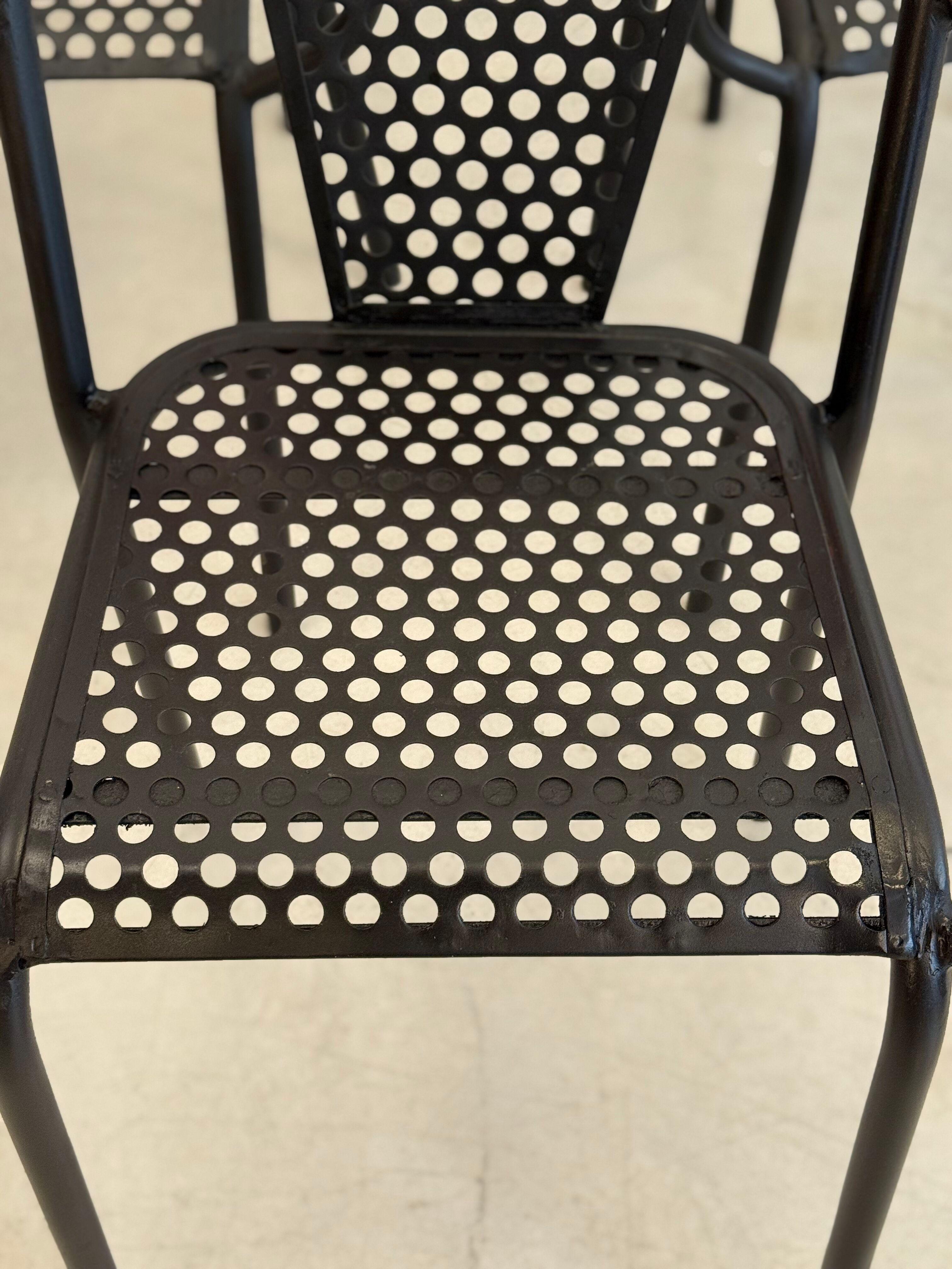René Malaval Vintage Set of 6 Garden Chairs, circa 1955 For Sale 1