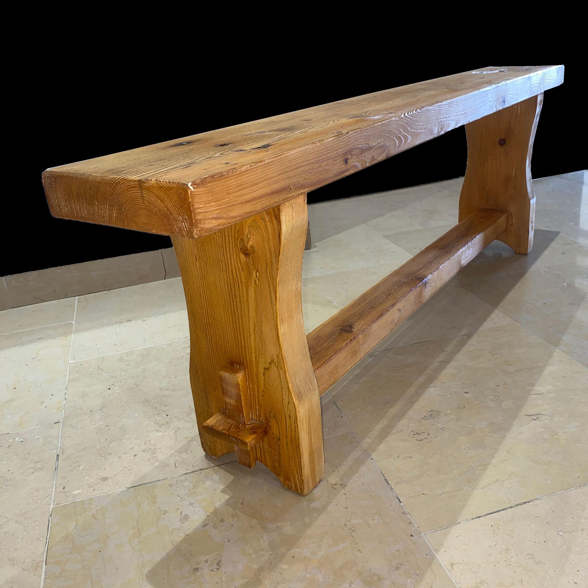 René Martin cabinetmaker of Charlotte Perriand Meribel arolle bench 1948 For Sale 4