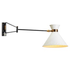 René Mathieu "Diabolo" Wall Lamp for Lunel, France 1950s