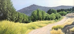 My Space - Paisaje muy detallado con un camino que se adentra en un denso bosque, enmarcado