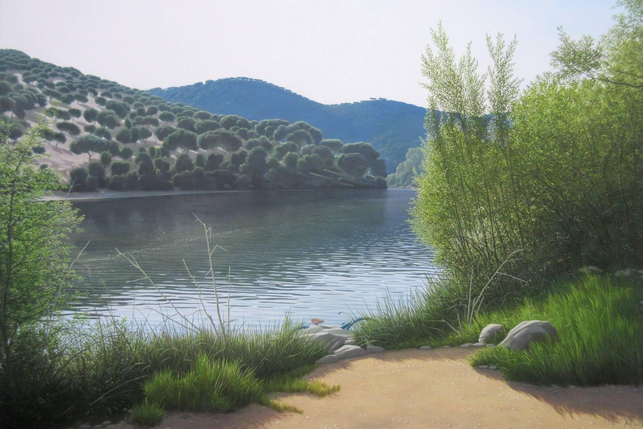 Landscape Painting de René Monzón Relova “Pozas” - El momento perfecto
