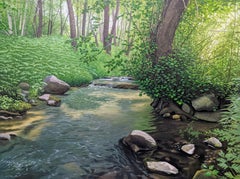 The River With No Name-Highly Detailed Lush Wooded Landscape with Babbling Brook