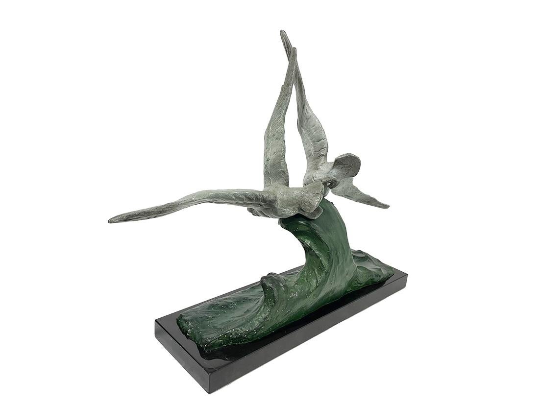 René Papa, sculpteur français 19ème - 20ème siècle sculpture en bronze, années 30 Bon état - En vente à Delft, NL
