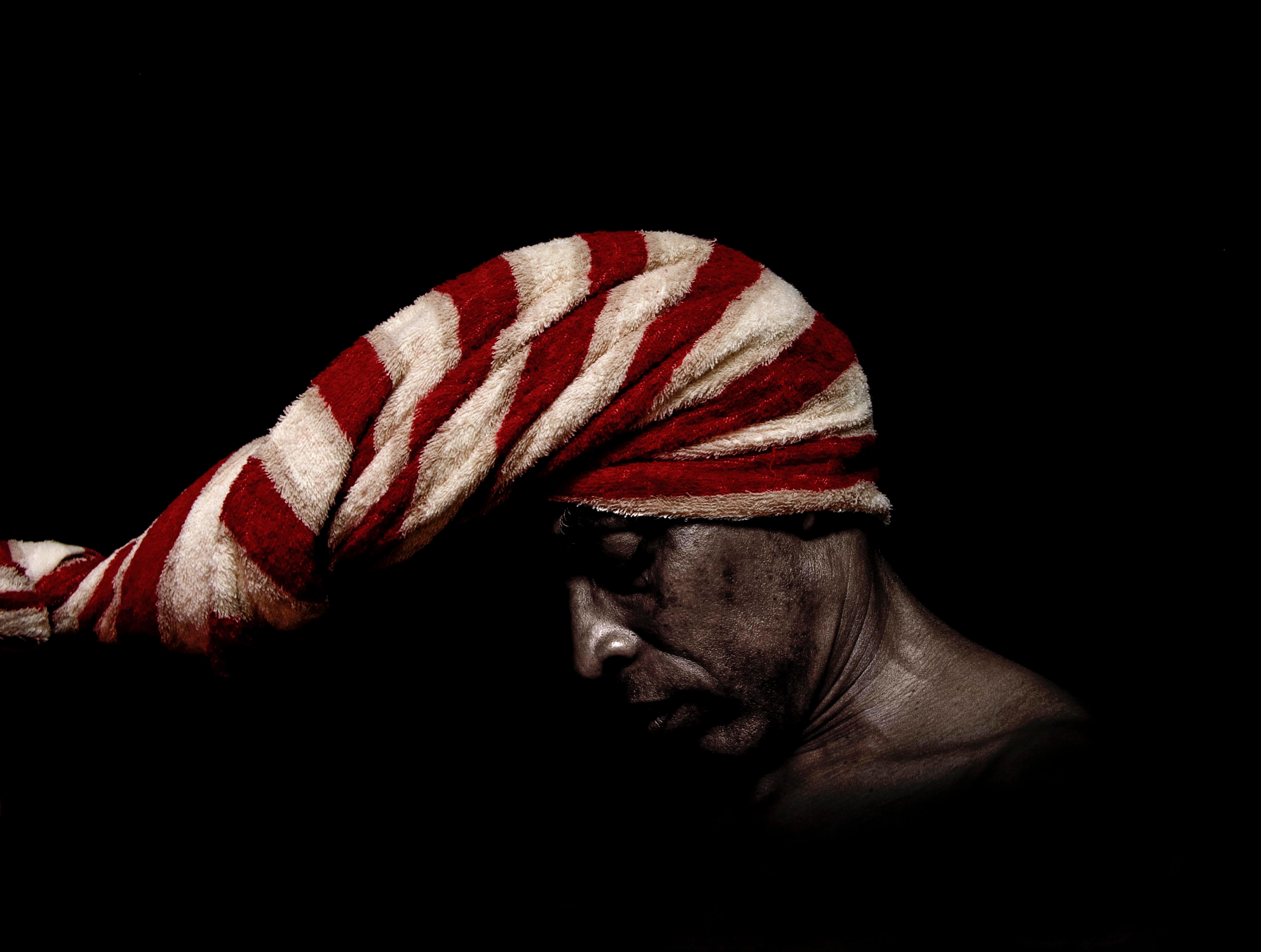 Textured Self Portrait by Cuban Photographer René Peña