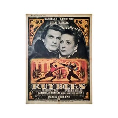 1948 Cartel original de la película Ruy Bias basada en el drama de Victor Hugo