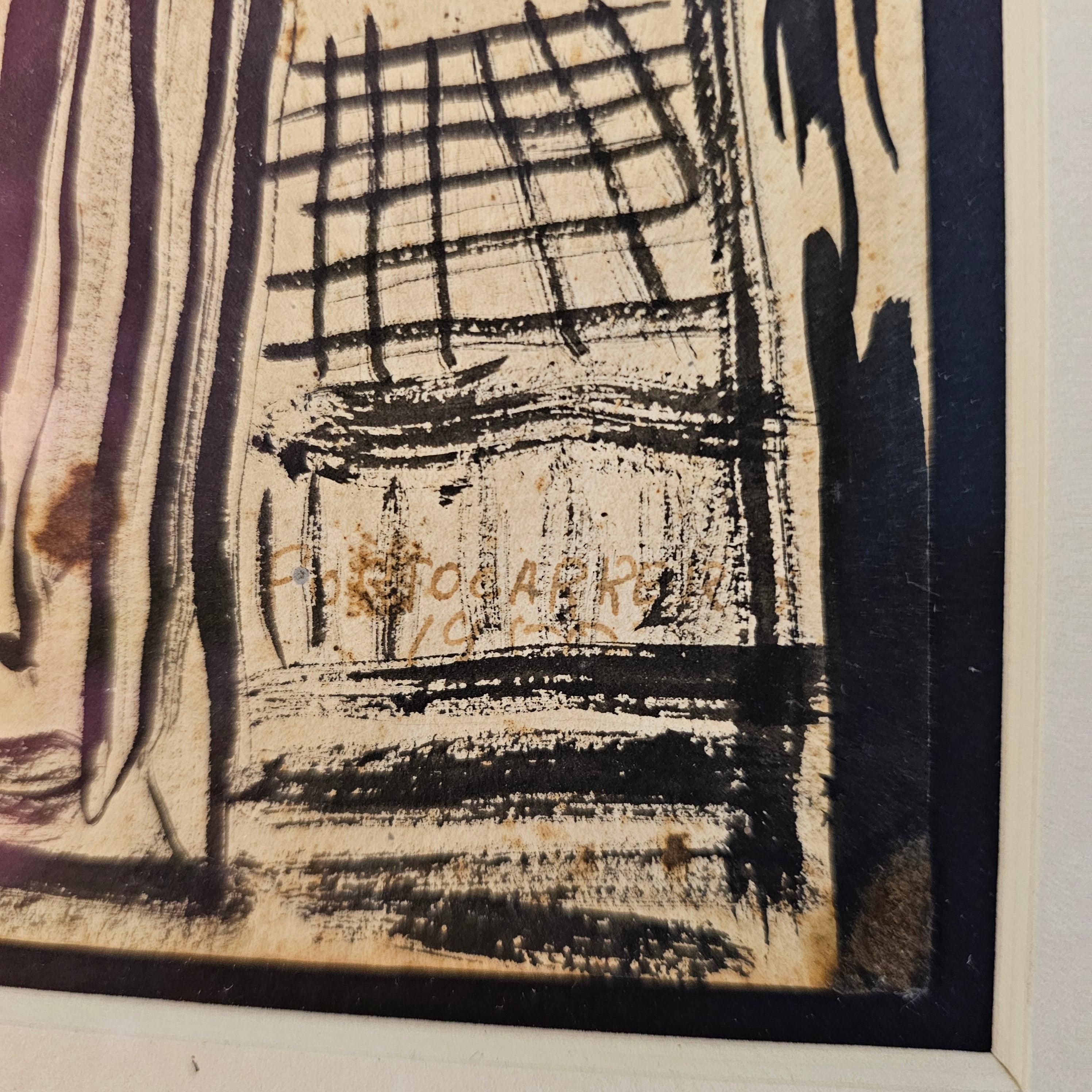 RENE PORTOCARRERO 1952 Kunst Jarron Con Flores Tinte und Gouache Tinte auf Papier (Moderne der Mitte des Jahrhunderts) im Angebot