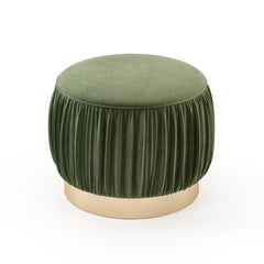 René Pouf 21st Century Contemporary Upholstered with Fabric