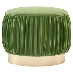 René Pouf 21st Century Contemporary Upholstered with Fabric