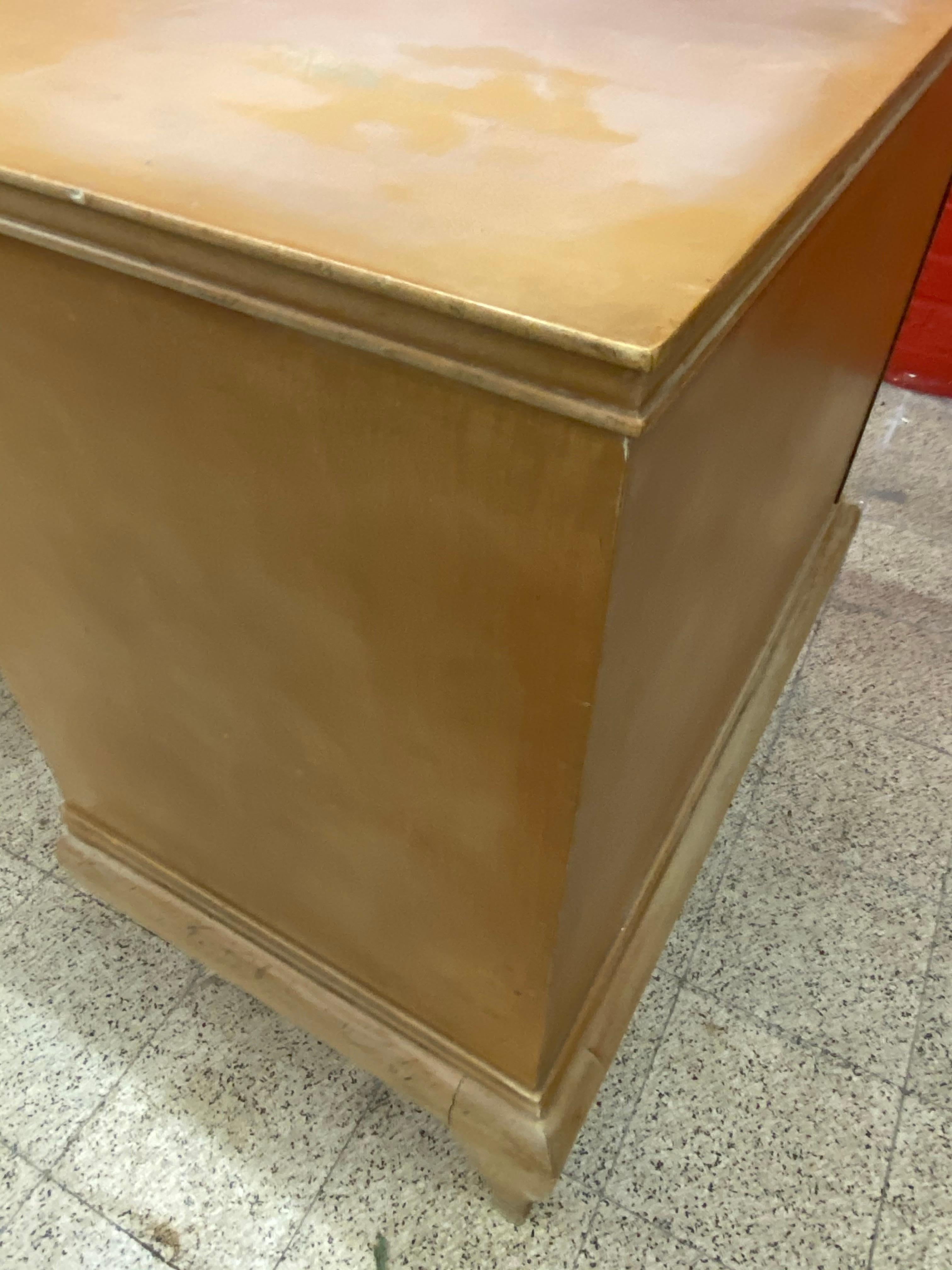 René Prou, Scrivania Art Déco in Wood laccato, 1940-1950 circa in vendita 4