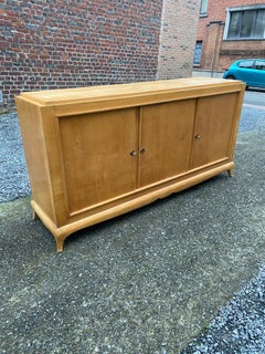 Aparador Art Déco René Prou en chapa de sicomoro, hacia 1930-1940