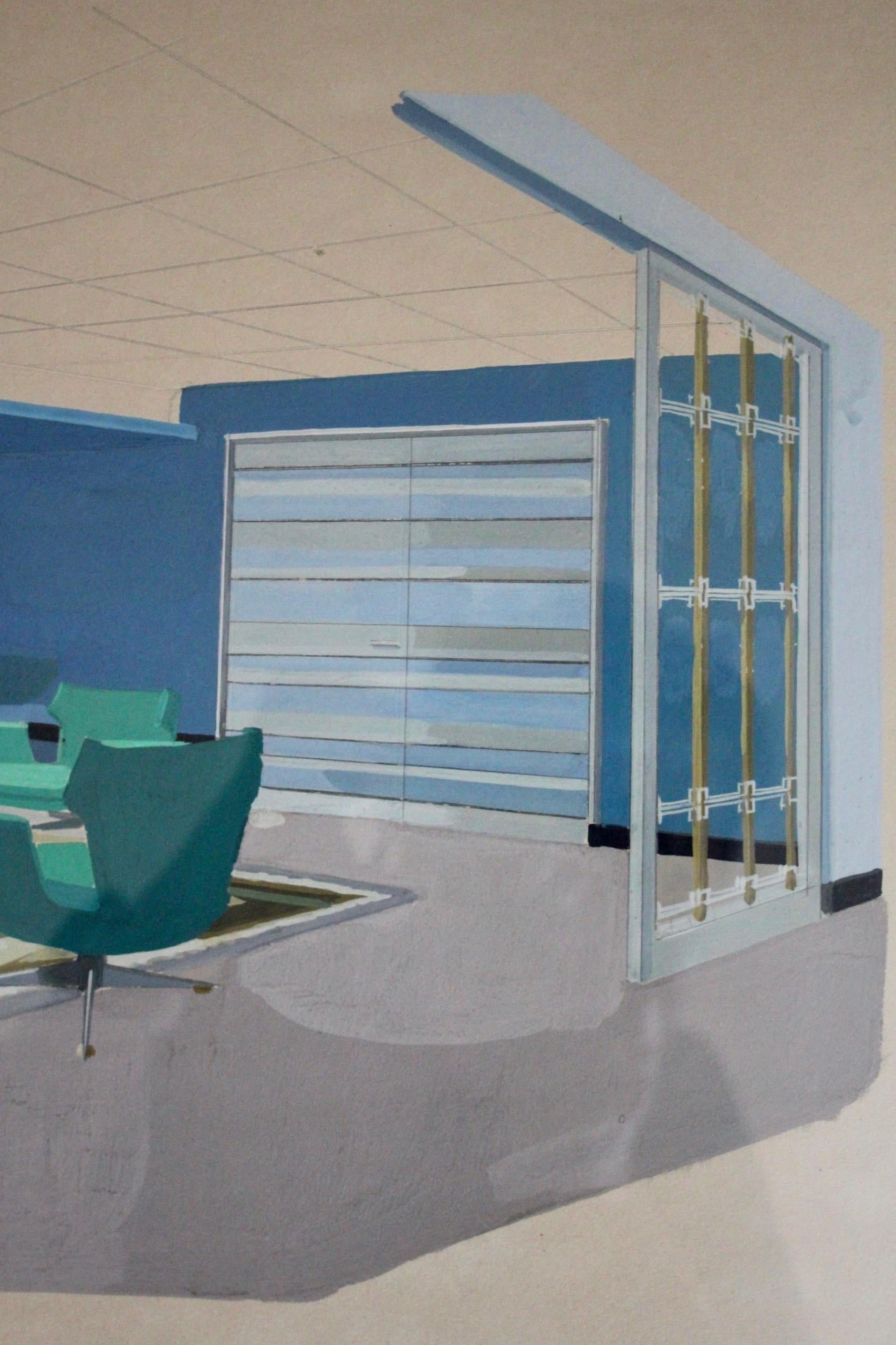 Disegno di Rene Prou per il salone Paquebot France in vendita 1