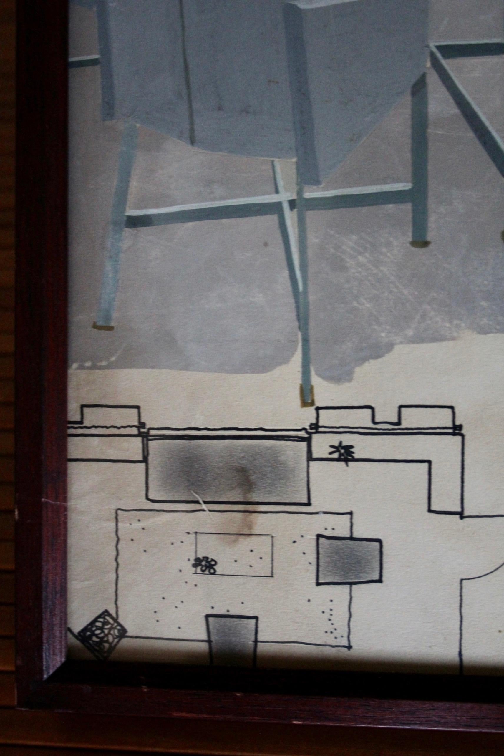 Disegno di Rene Prou per il salone Paquebot France in vendita 2