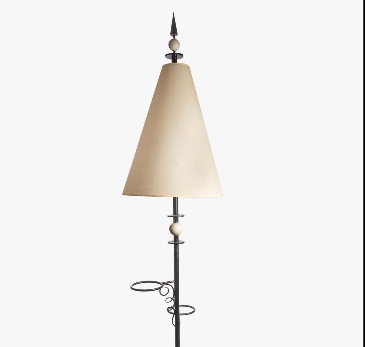 Art déco Lampadaire Rene Prou cira 1957 en vente