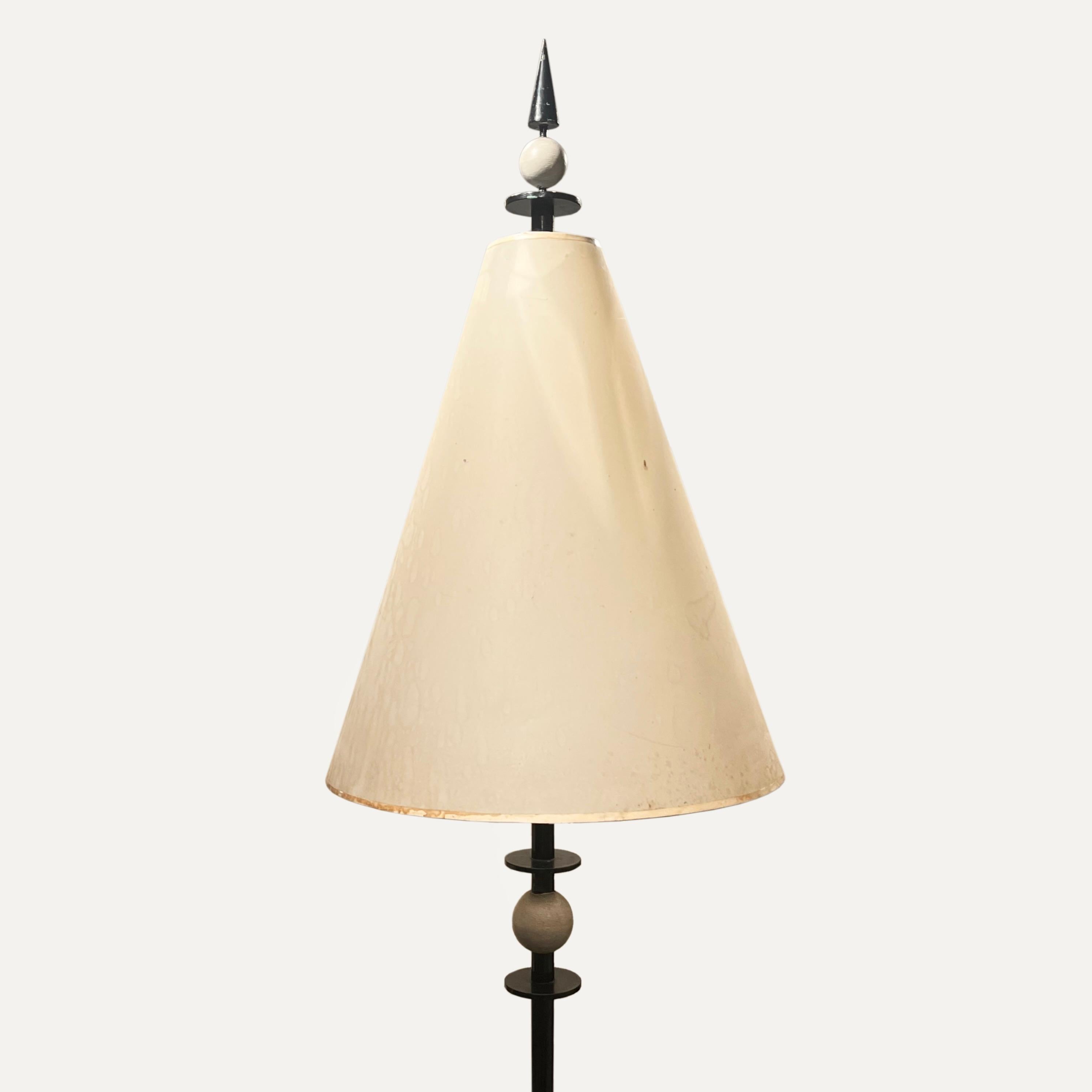 Métal Lampadaire Rene Prou cira 1957 en vente