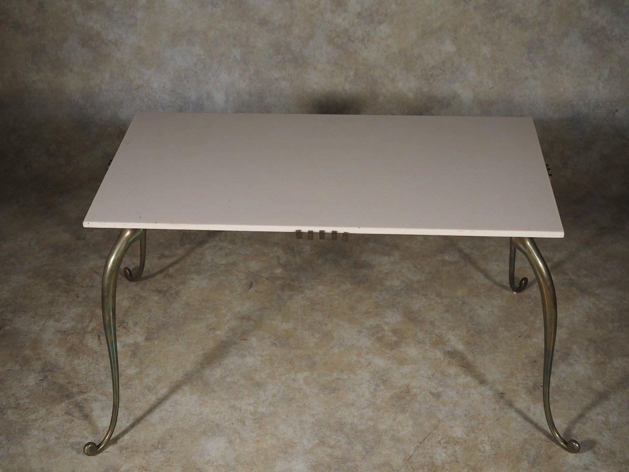 Art Deco Rene Prou Low Bronze Table For Sale