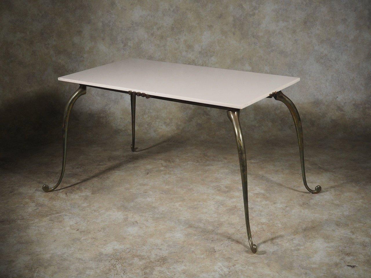 French Rene Prou Low Bronze Table For Sale