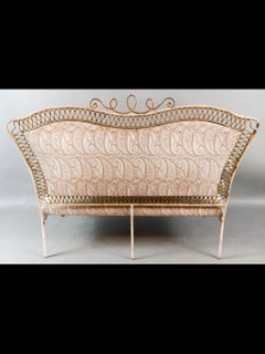 Canapé en fer forgé de style Rene Prou