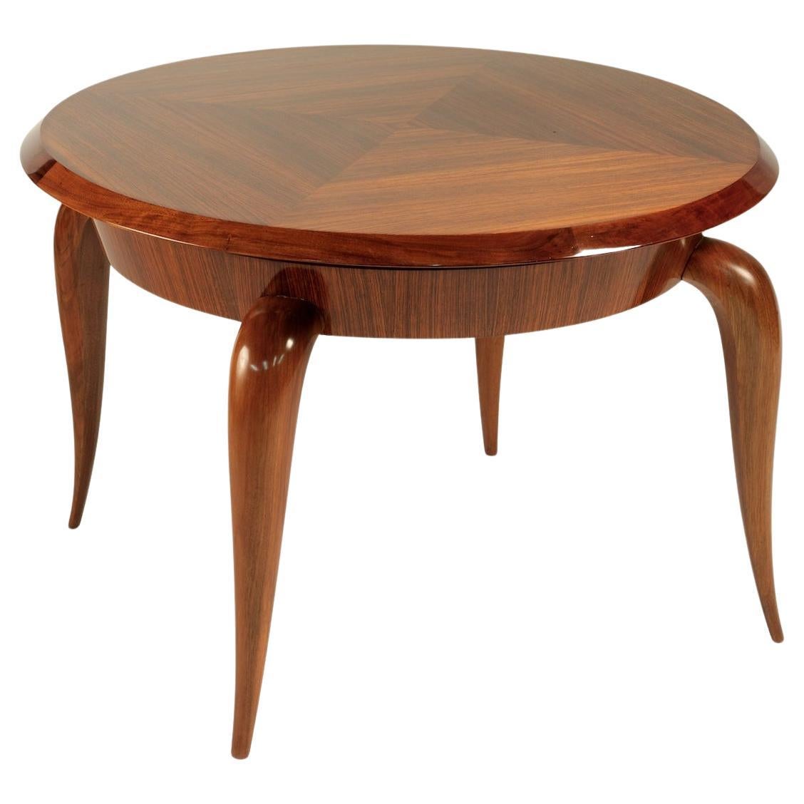 Rene Prou Table in Rosewood For Sale