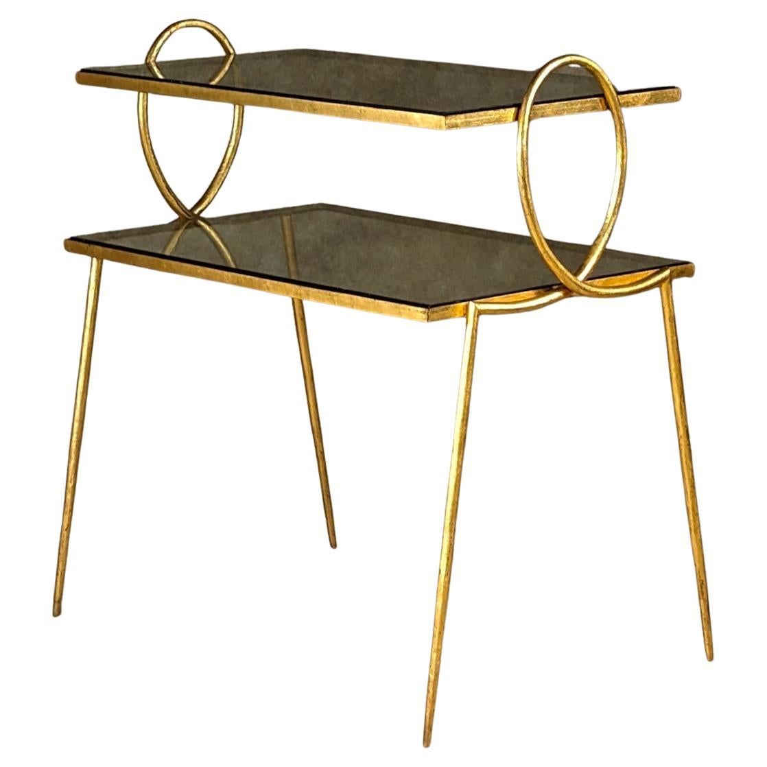 Rene Prou two-tiered table 