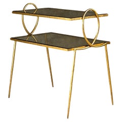 Rene Prou two-tiered table 