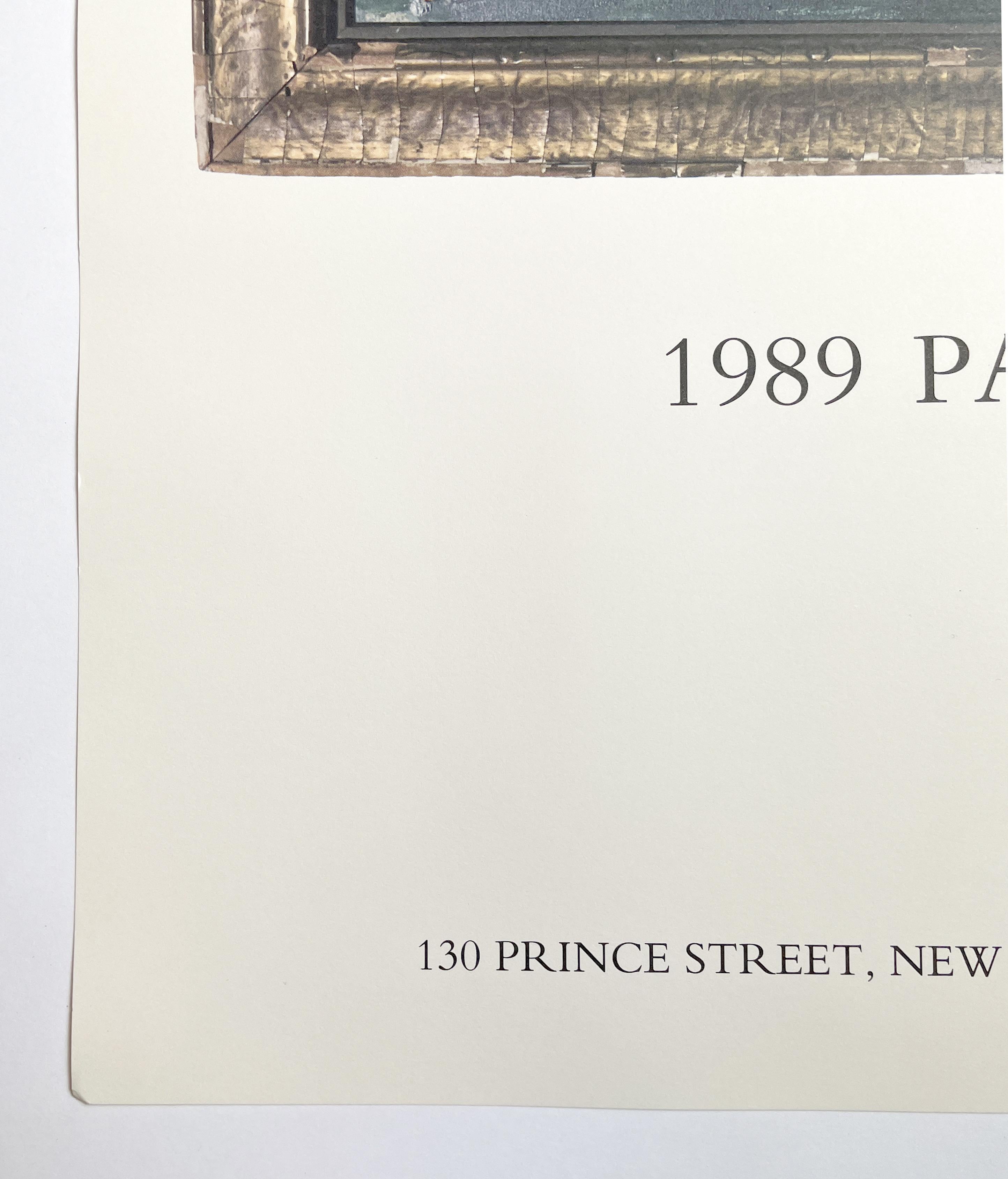 Vintage Rene Ricard Mal de Fin: Paintings 1989-1990 poster con poesia e oceano in vendita 3