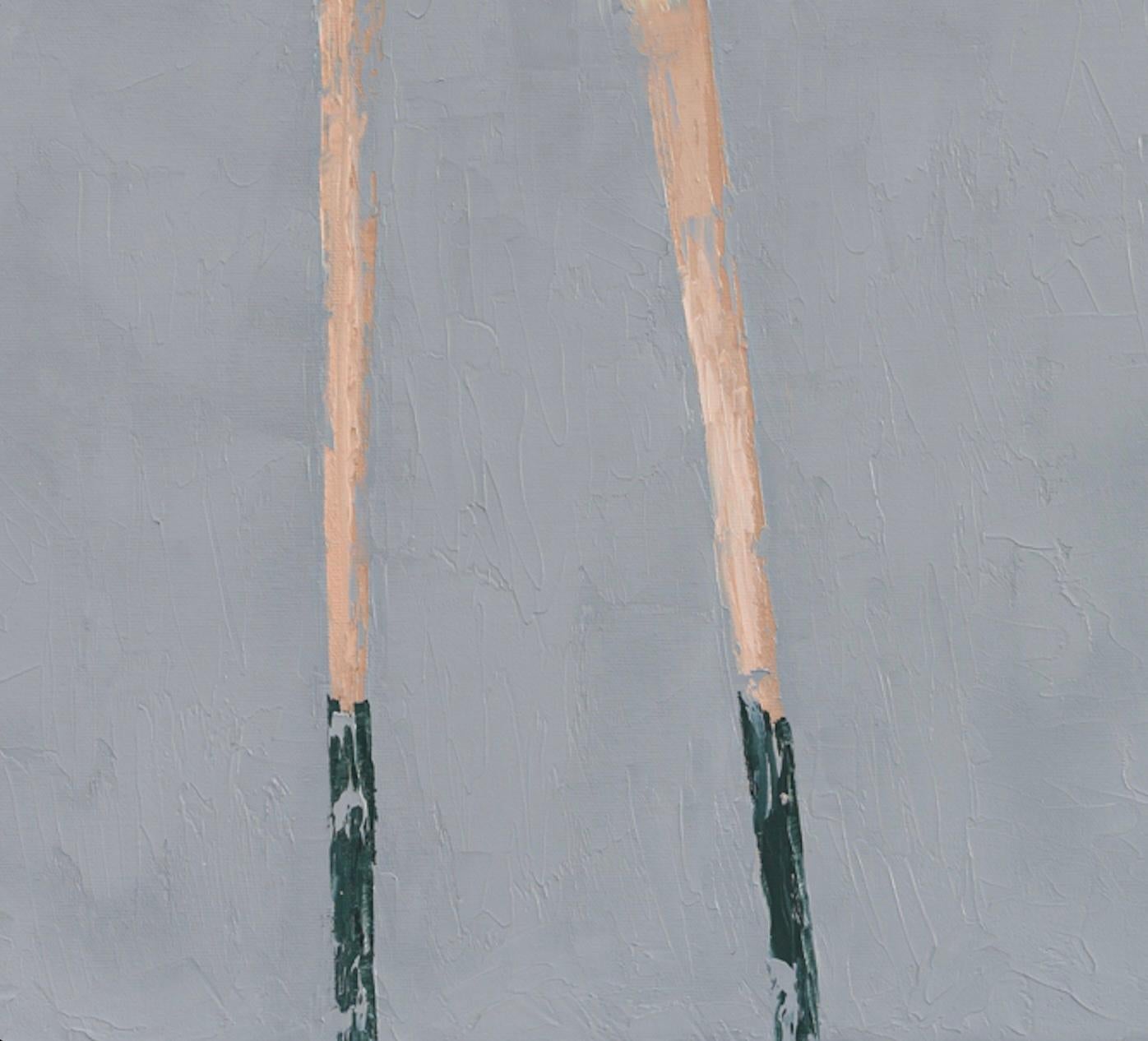 Tazmania - Abstract Painting Grigio di René Romero Schuler