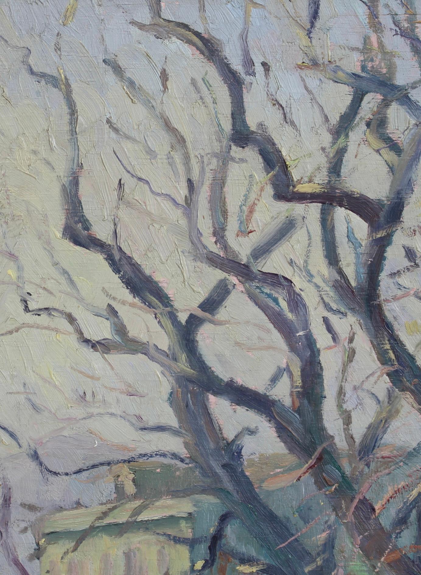 'Les Premiers Signes du Printemps' ('The First Signs of Spring'), oil on board, by René Seyssaud (circa 1930s). In Provence in the South of France, springtime may show its first signs as early as February. Artists with their keen powers of