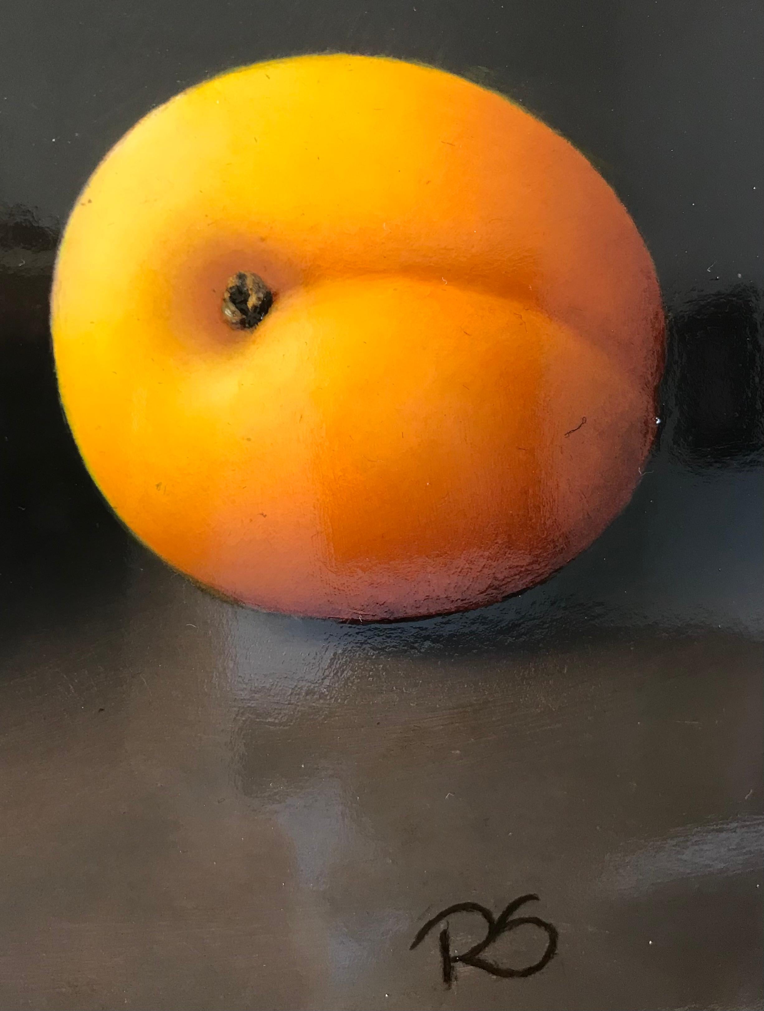 Aprikosen Contemporary Fine Realist Still-Life Painting von Aprikosen, Obst 2