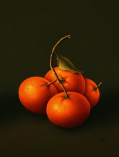 “Clementines” Contemporary Fine Realist Still-Life Painting of a Clementines