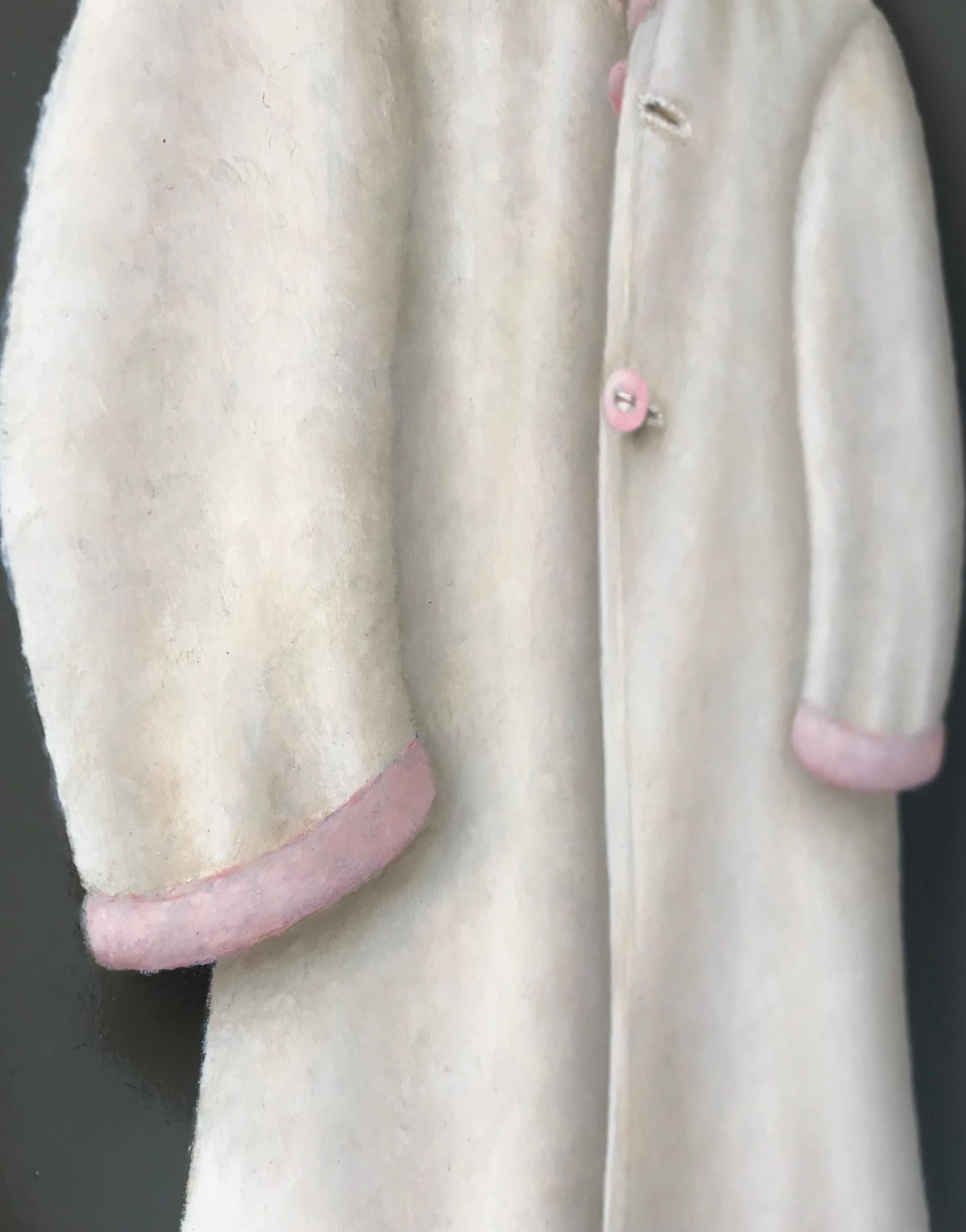 “Peignoir” Contemporary Fine Realist Still-Life Painting of a Peignoir, Pink For Sale 5