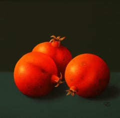 ''Pomegranates” Contemporary Fine Realist Still-Life Painting of Pomegranates