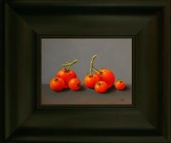 ''Tomatoes” Contemporary Fine Realist Still-Life Painting of Red Tomatoes