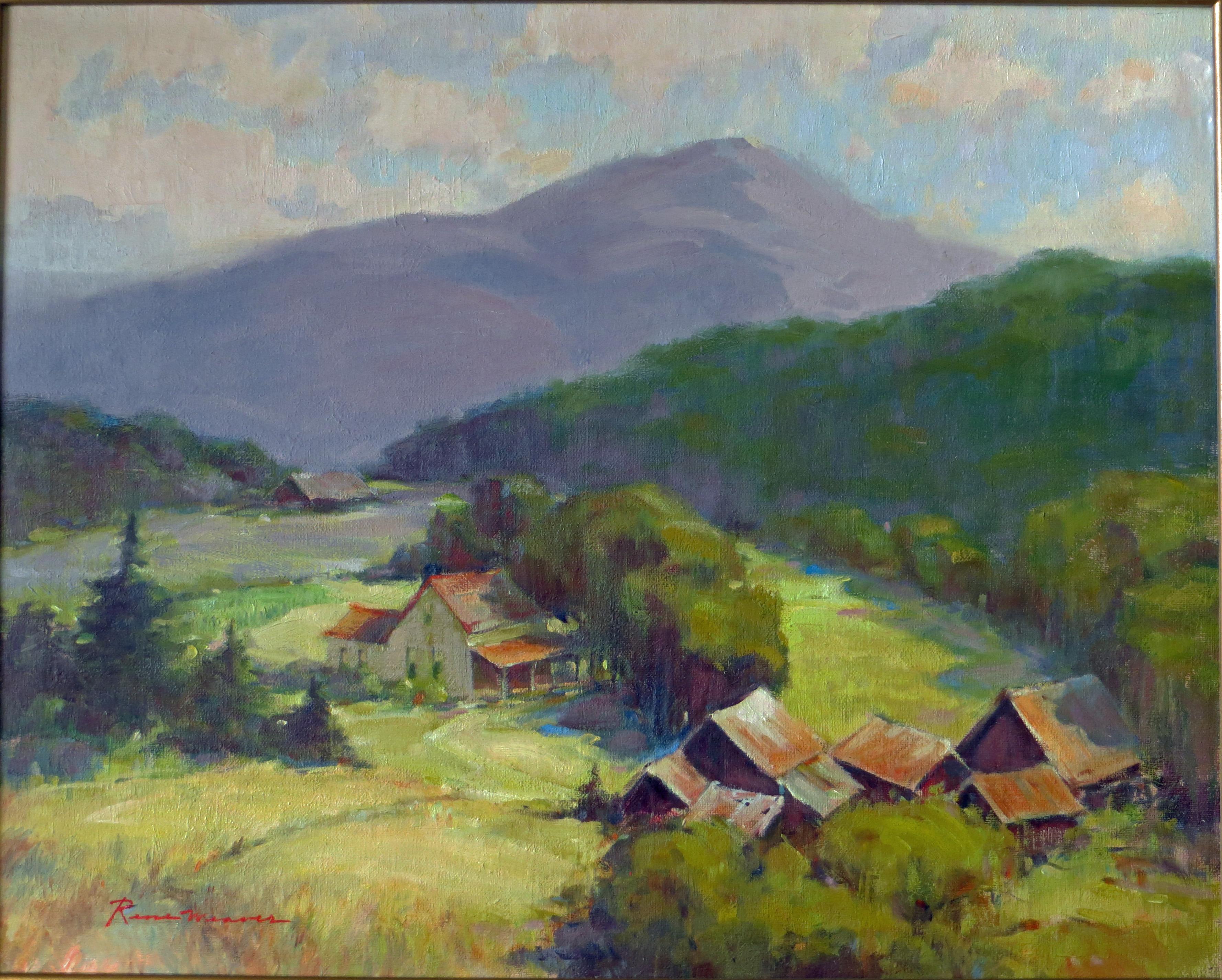 Rene Weaver - Bucolic Landscape by Bohemian Club Member For Sale at 1stDibs