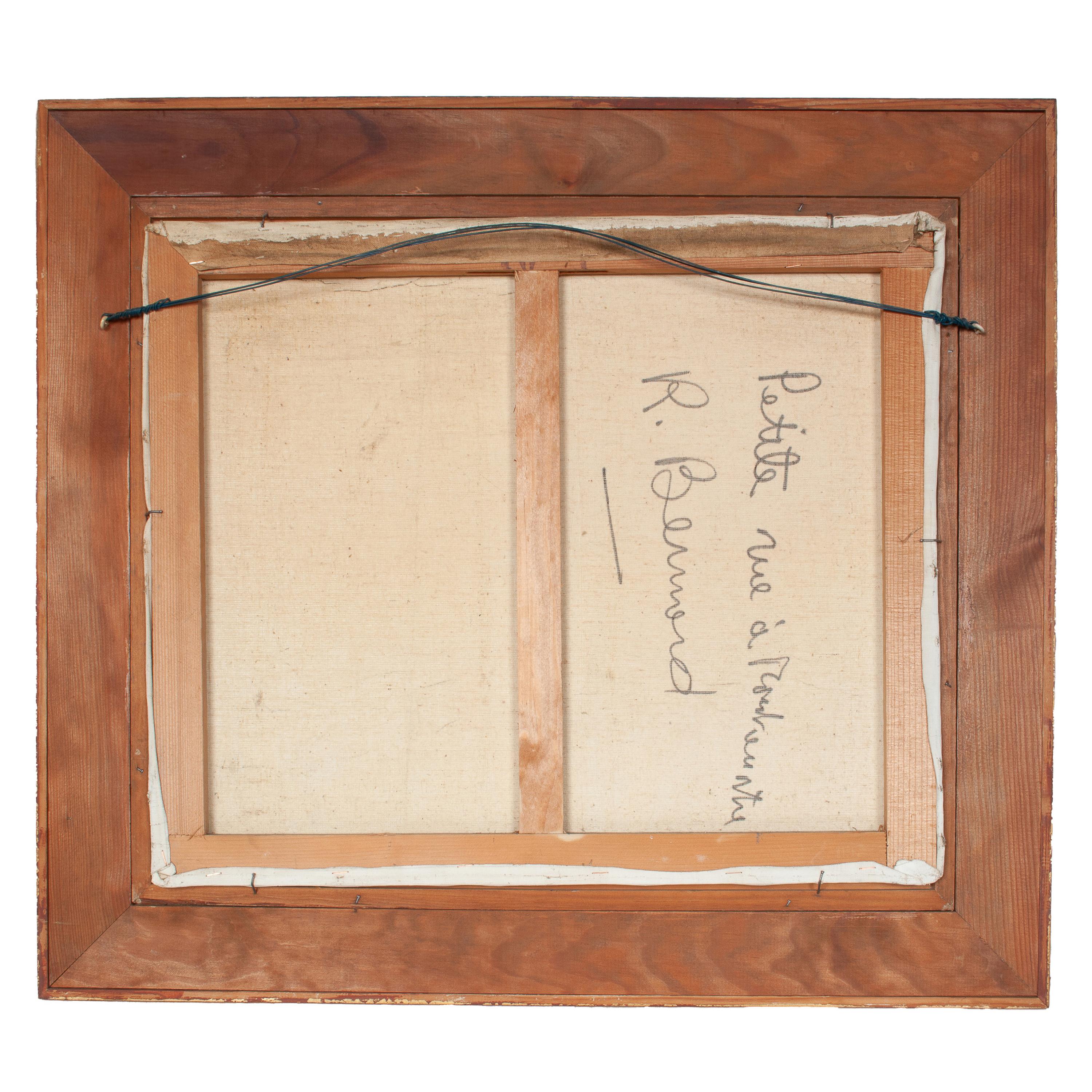 Französische expressionistische Pariser Straßenszene, Öl auf Leinwand, Mitte des Jahrhunderts, signiert mit dem Titel im Angebot 8