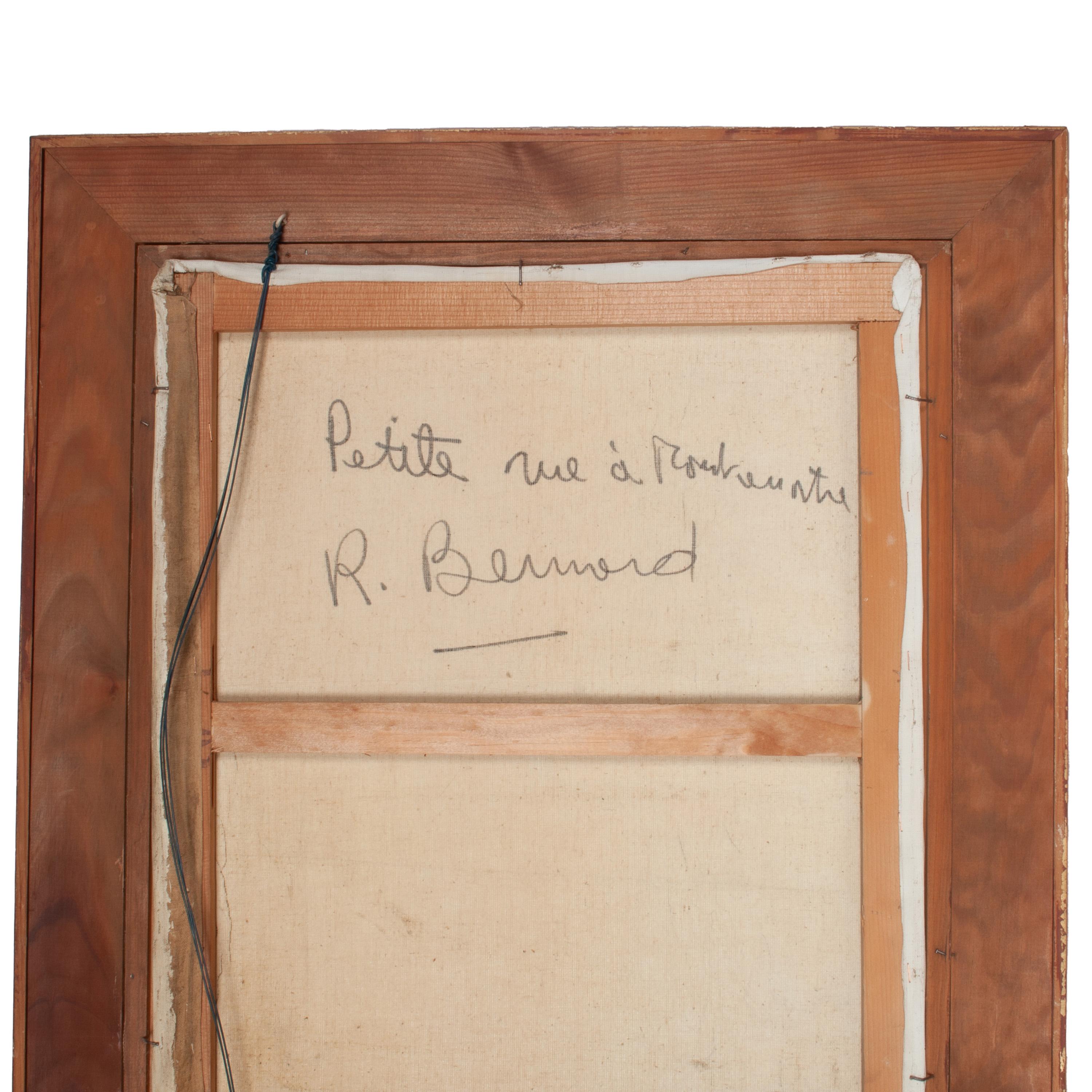 Französische expressionistische Pariser Straßenszene, Öl auf Leinwand, Mitte des Jahrhunderts, signiert mit dem Titel im Angebot 9