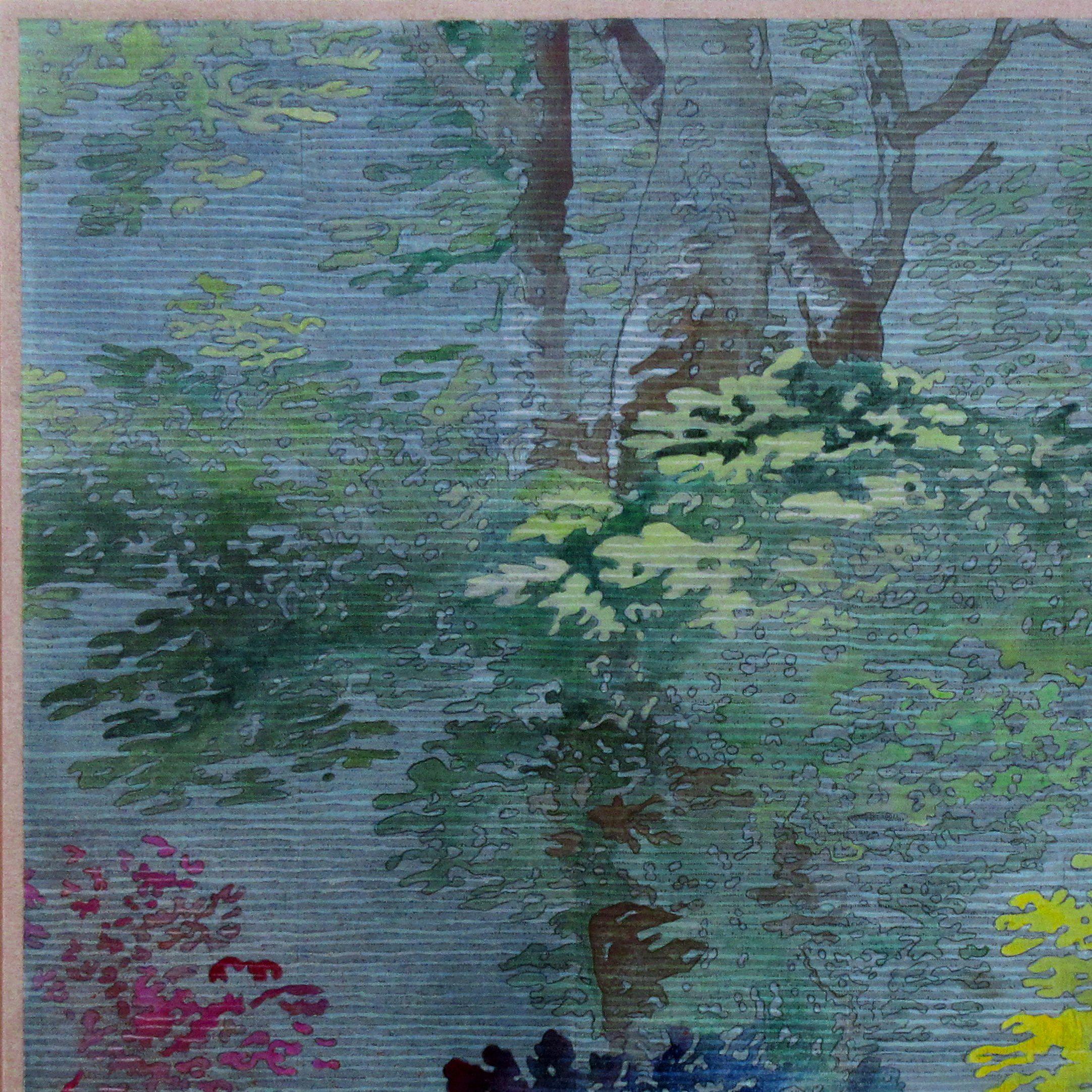 La storia del XX secolo nel paesaggio - Mixed Media Art Contemporaneo di Renee Bott