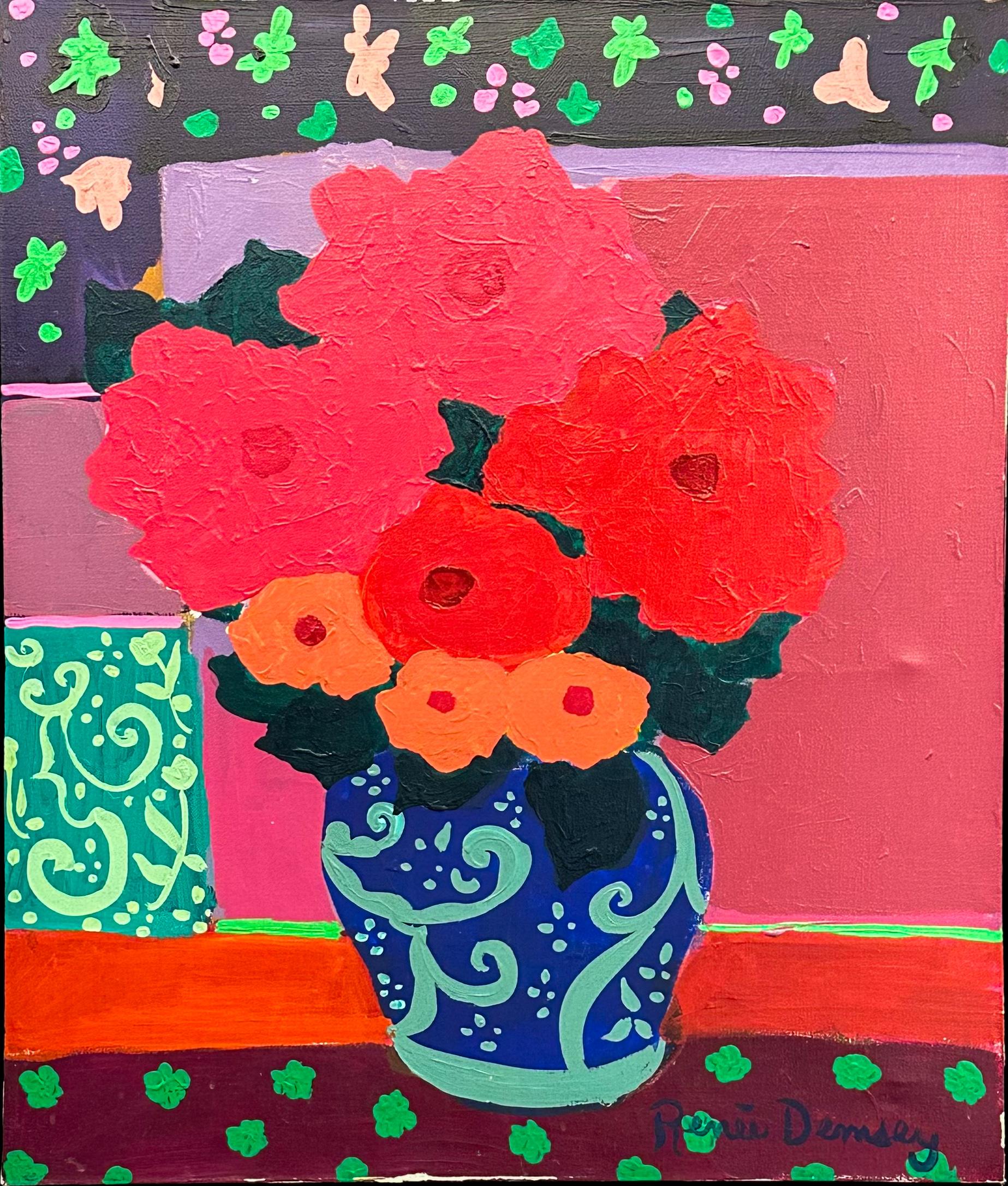 Renee Demsey Still-Life Painting - Composition Rose