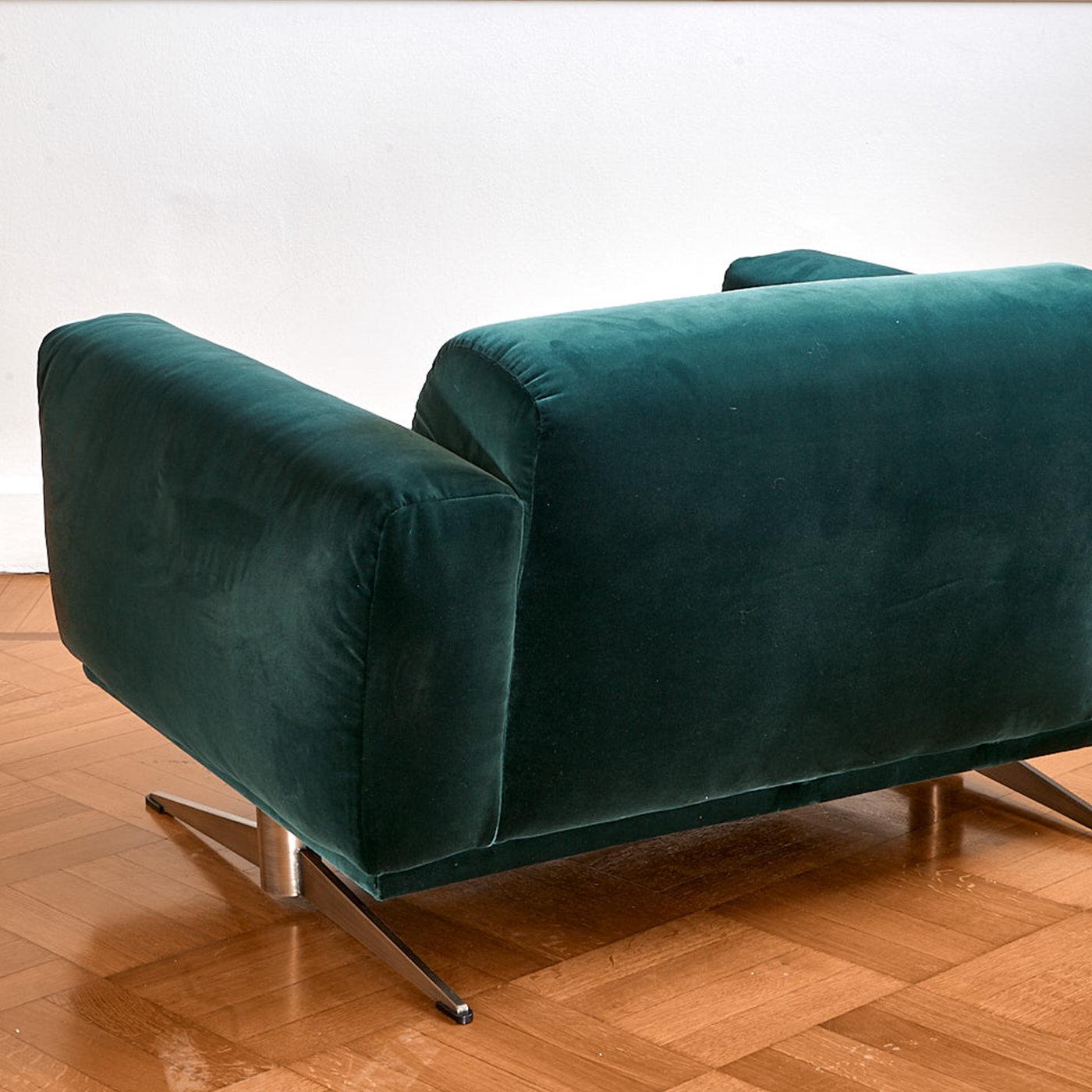 Contemporary Renee Emerald Armchair For Sale