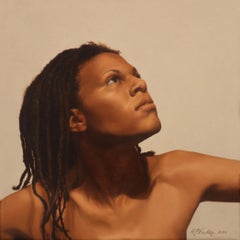CHARNEE, portrait, human figure, photo-realism, shadows, bright lighting, nude