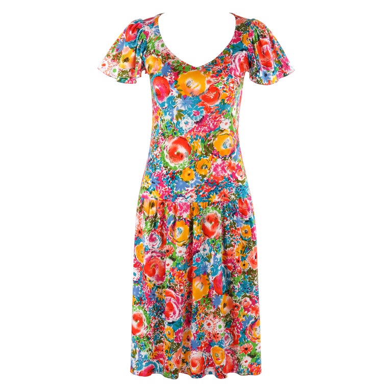 1980s Drop Waist Dress - 8 For Sale on 1stDibs | drop waist dress 80s, drop  waist dress 1980s, 1980s drop waist dresses