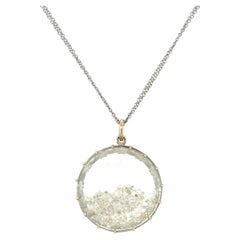 Renee Lewis, Diamond Shaker Pendant Necklace 18K White Gold