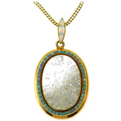 Renee Lewis Collier en or jaune serti de diamants