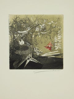 Le Buis - Original Etching by Renée Lubarow - 1978