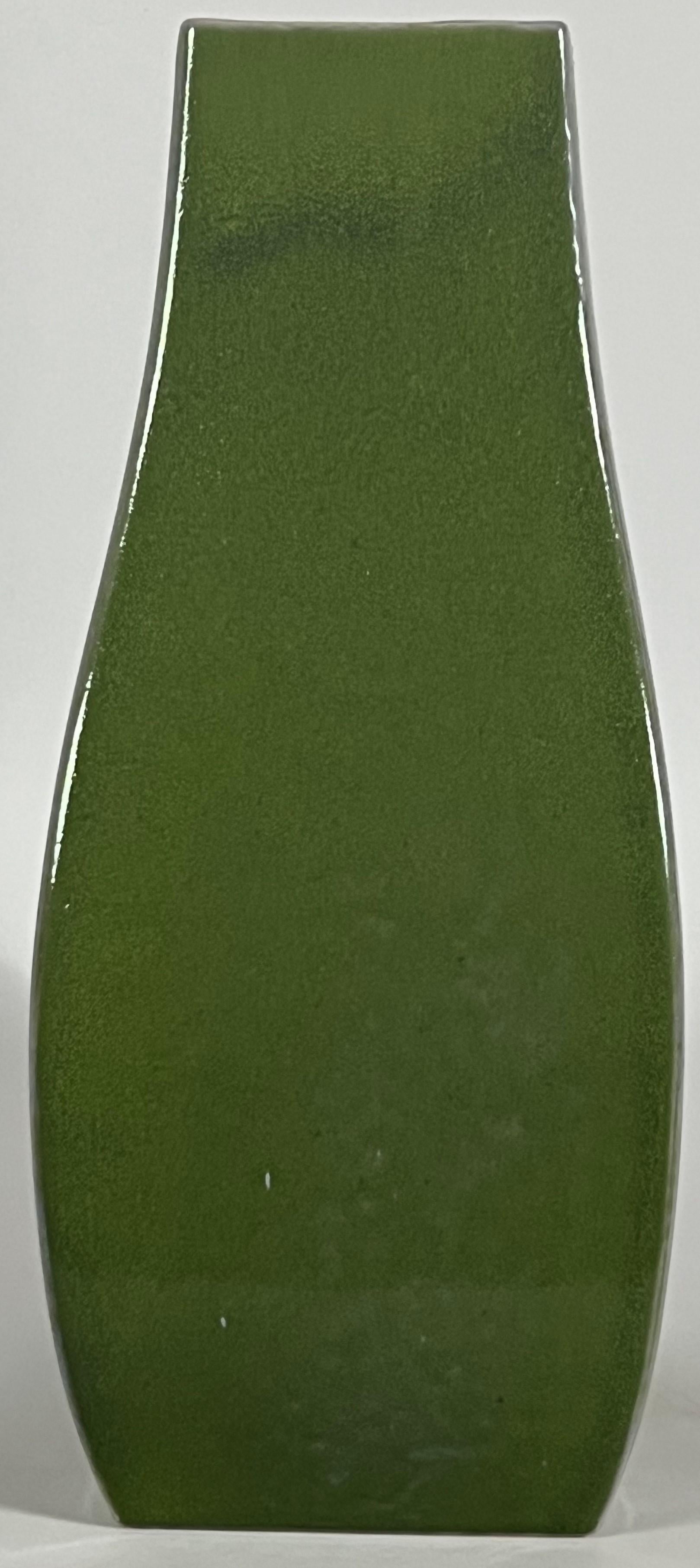 Renee Neue Hutschenreuther Vibrant Green and Blue Chinese Bronze Form In Good Condition In Mobile, AL