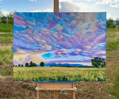Fenêtre bleue, peinture originale