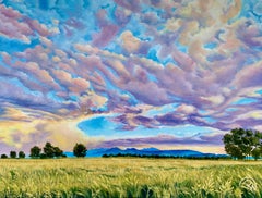 Fenêtre bleue, peinture originale