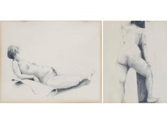 2 études de figures nues Renee Ritter 