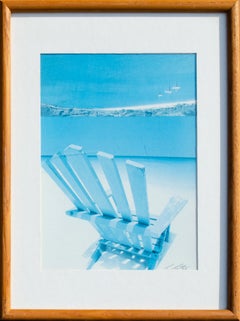 Vintage Adirondack Chair Summer Scene by Renee Ritter